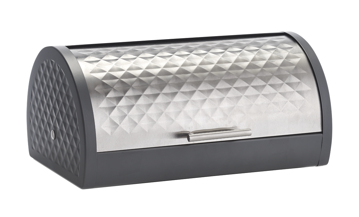 Brotkasten anthrazit Inox 39cm