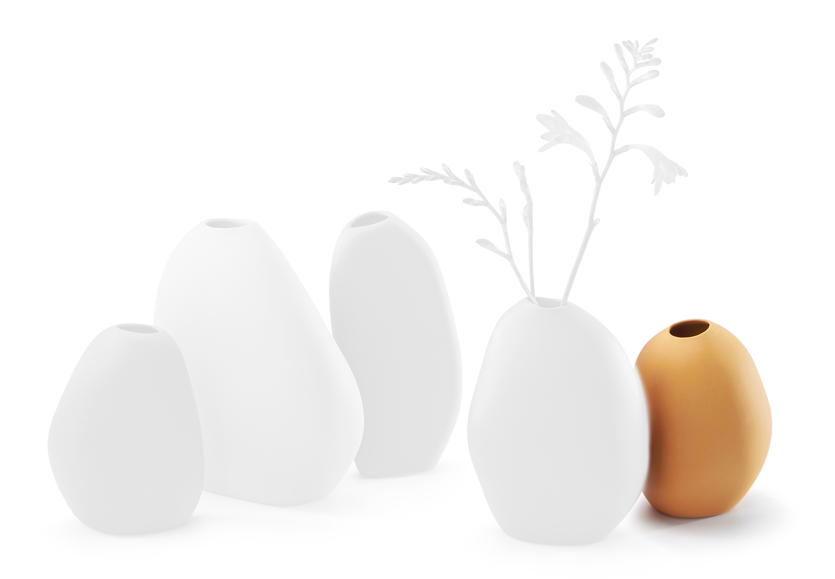 Vase Bud 7x7x10 ocker