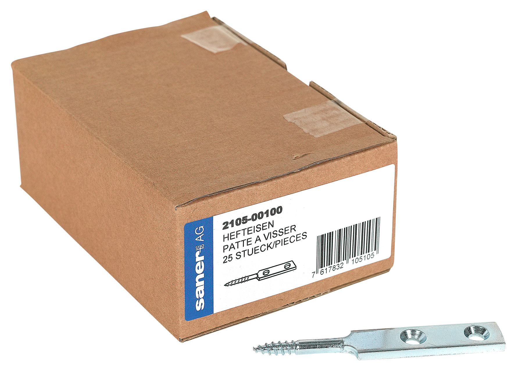 Hefteisen ø6 100x16x4