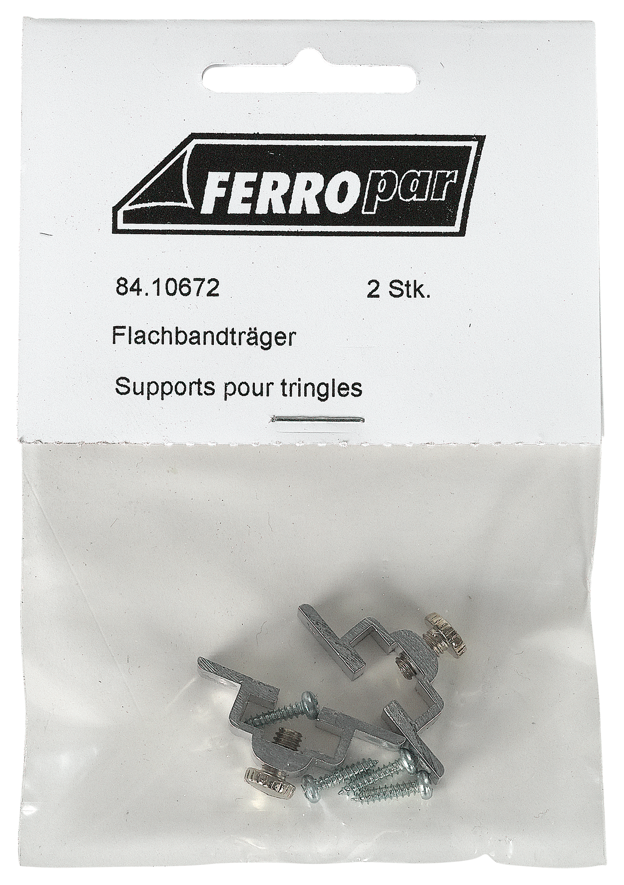 Vitragenflachbandhalter 4Stk.