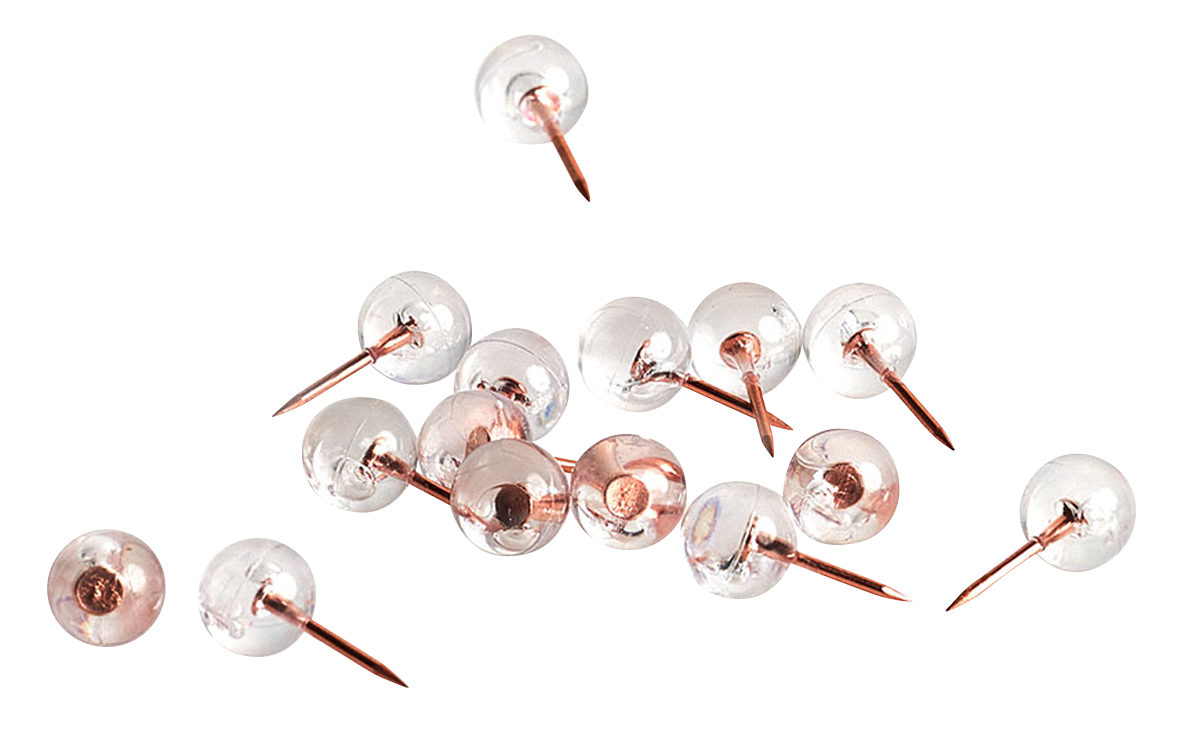 Pinnadeln Ball roségold 25St