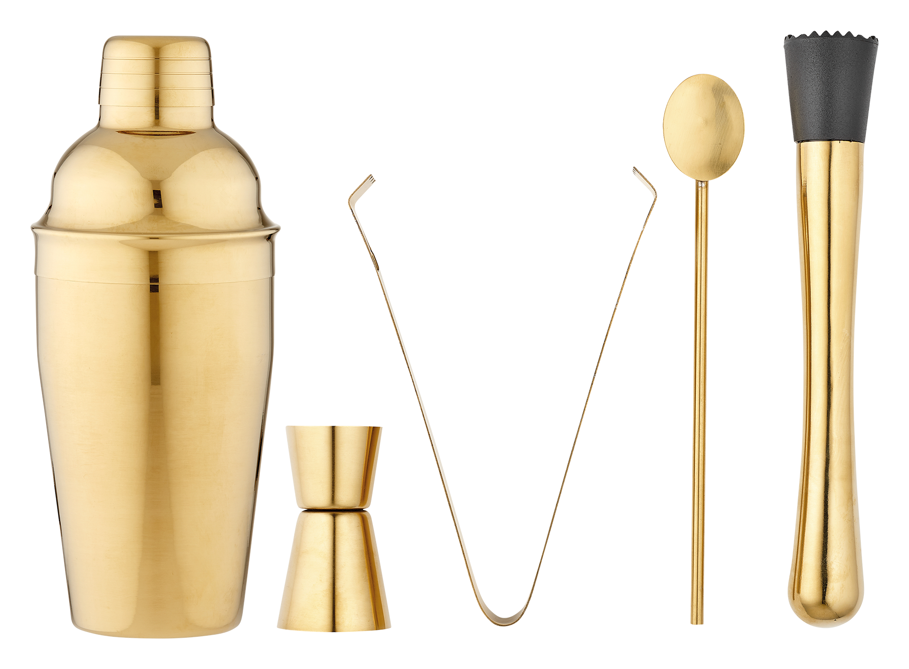 Cocktailset 5-tlg. gold