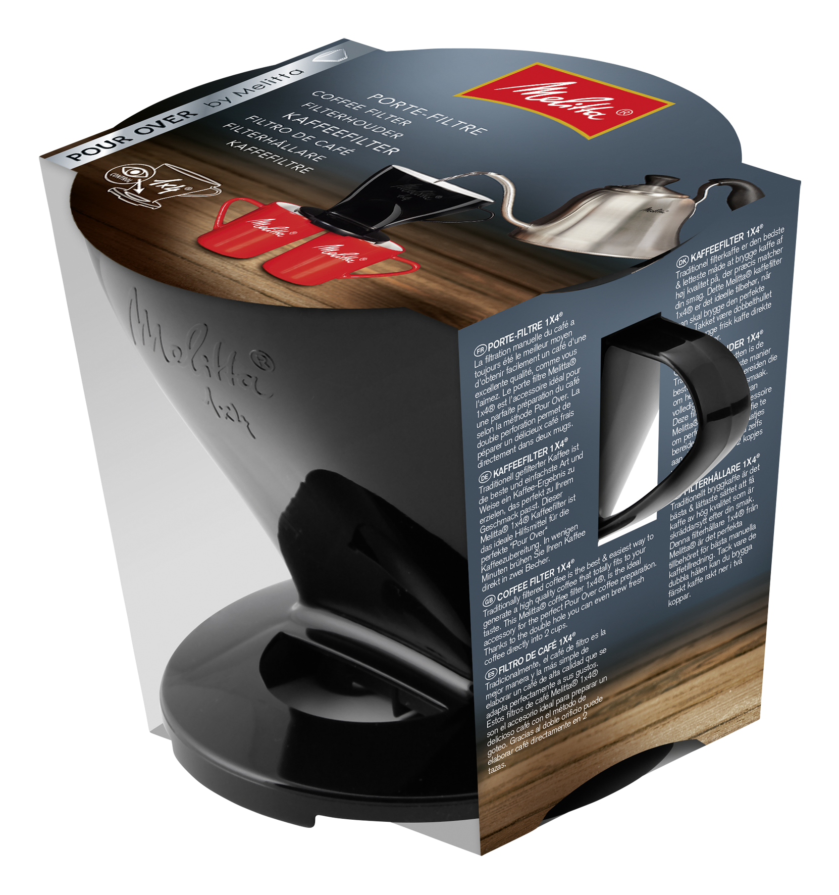 Kaffeefilter 1x4 schwarz