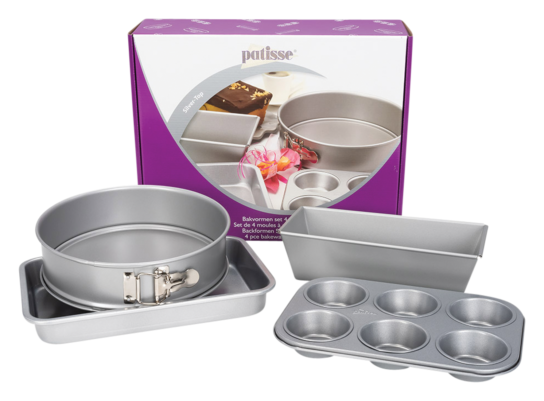 Backformen 4tlg. Silver-Top