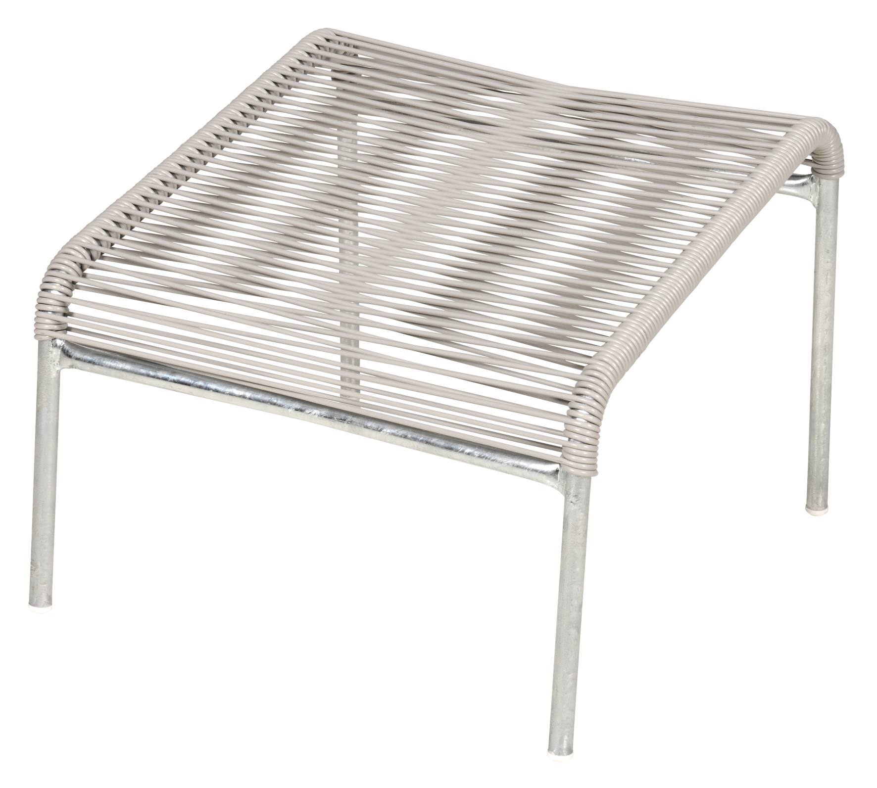Hocker Lounger Spagh. silber
