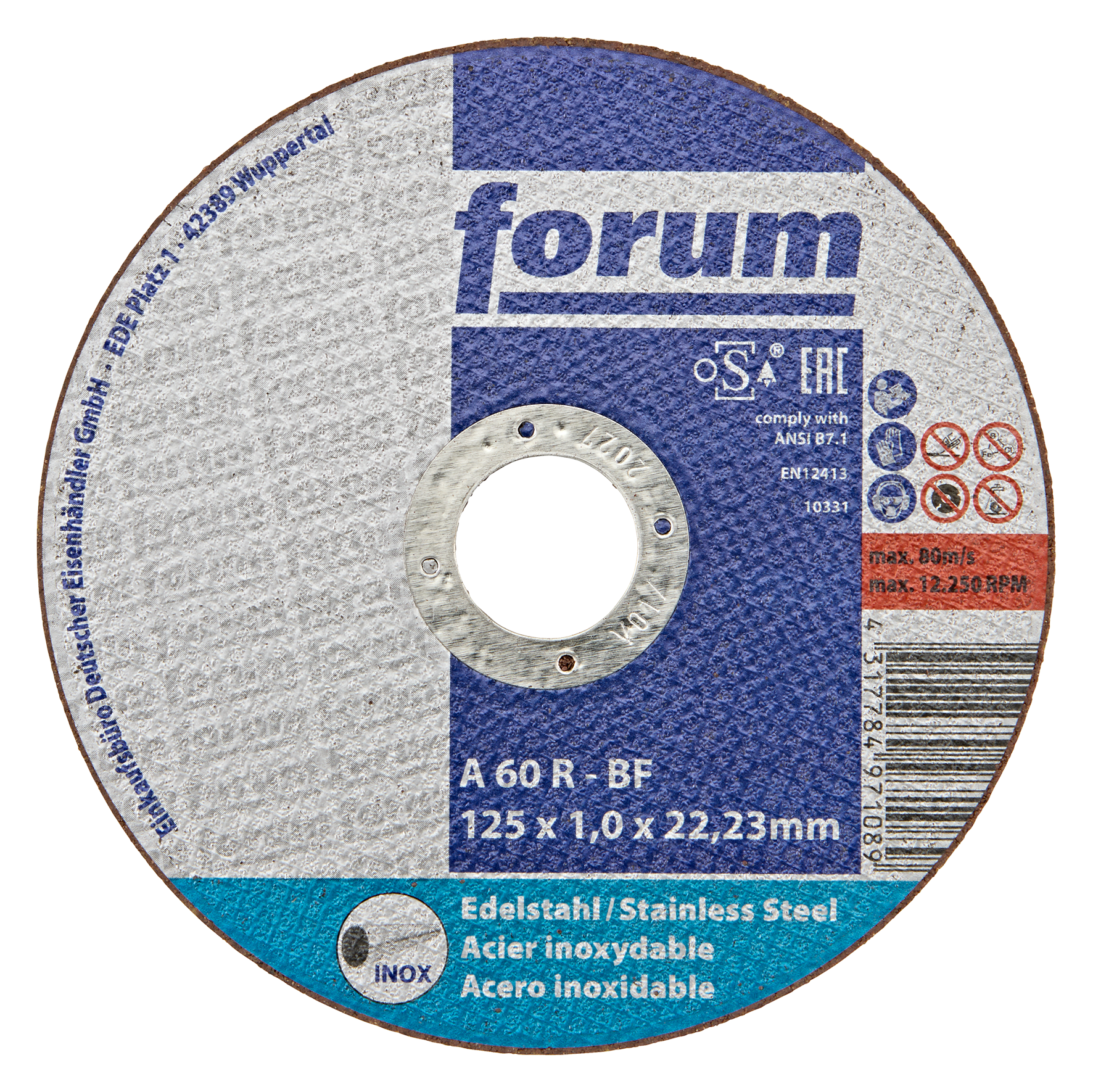 Trenns. Inox 125x1 T41