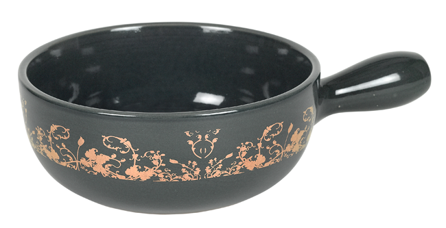 Fonduec. Vintage ø23petrolgold