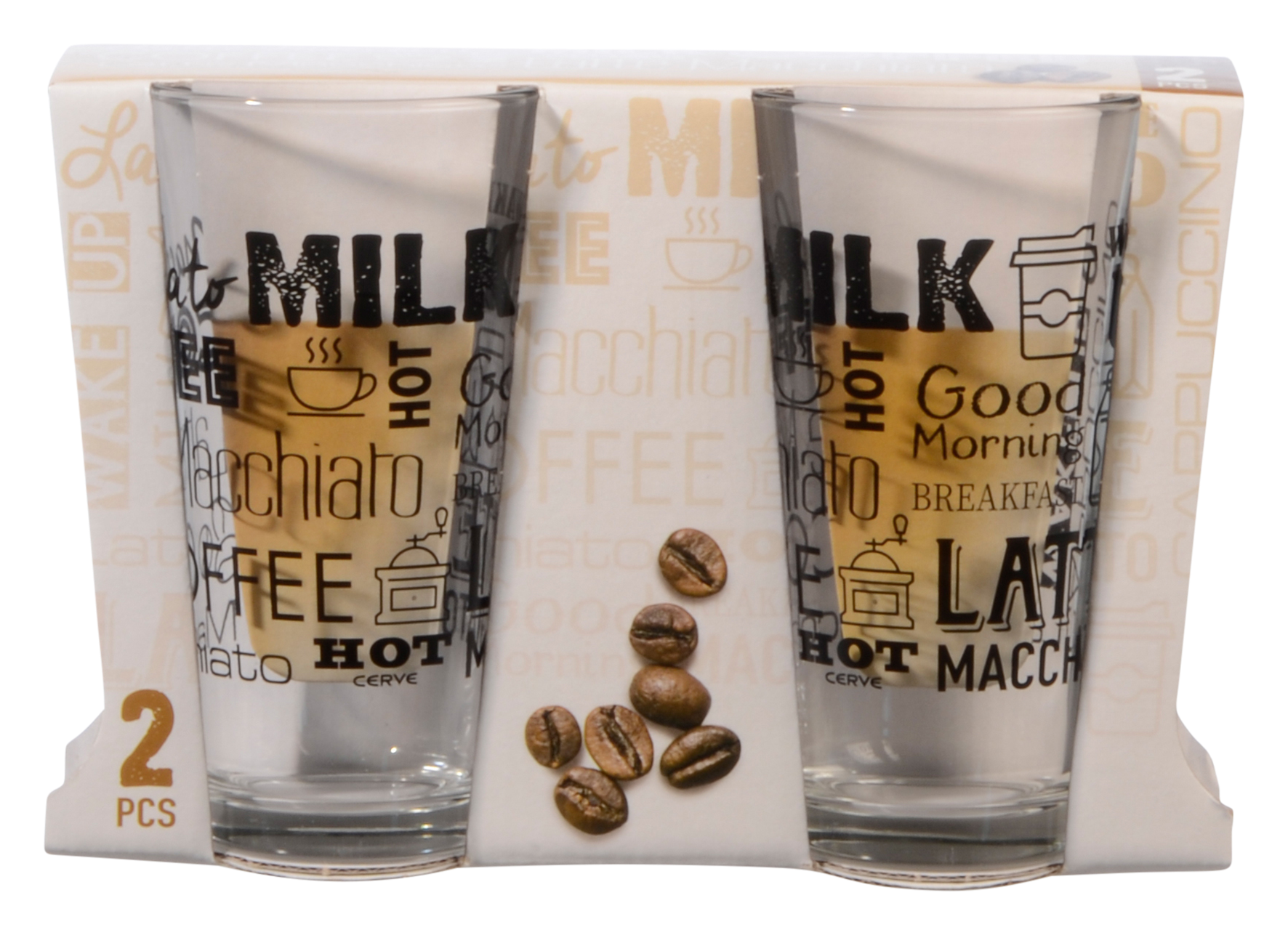 Latte Macchiato-Glas 2St.0.35l