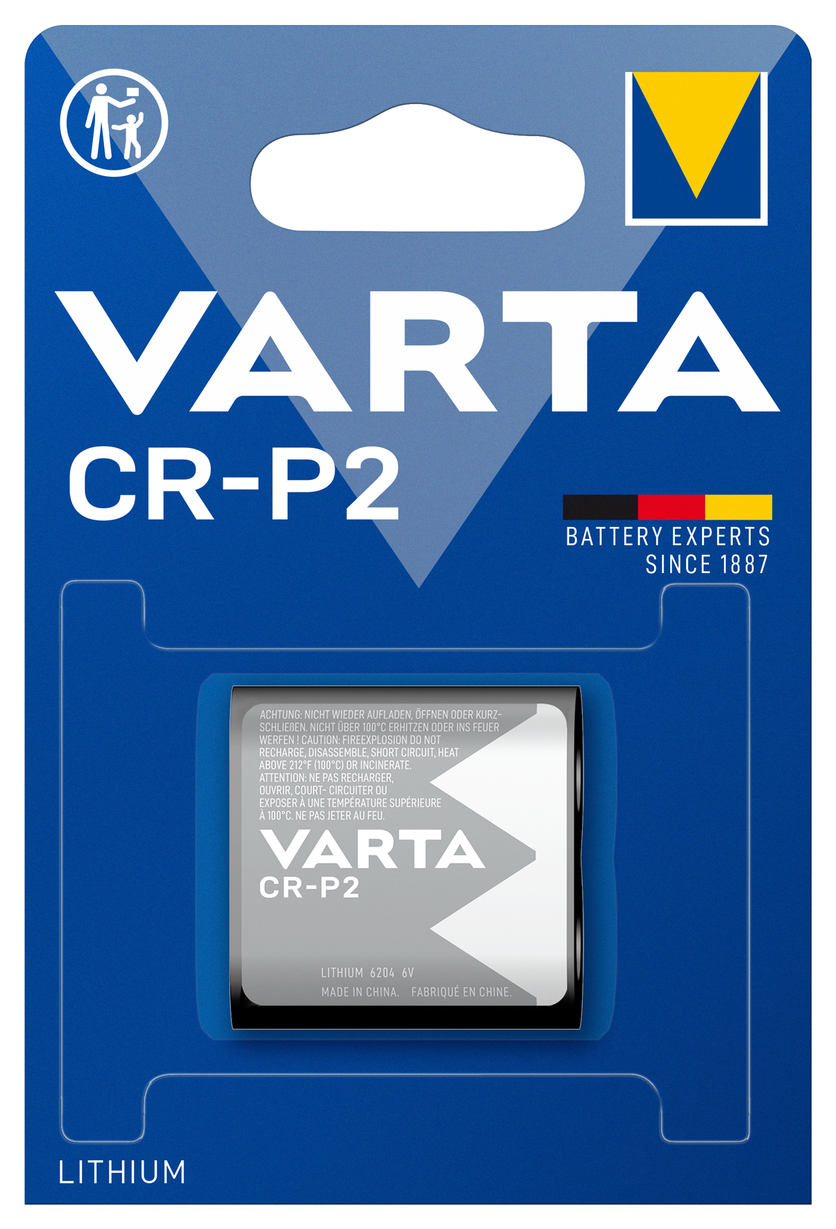 Cylindrical CR-P2 1450mAh 1St