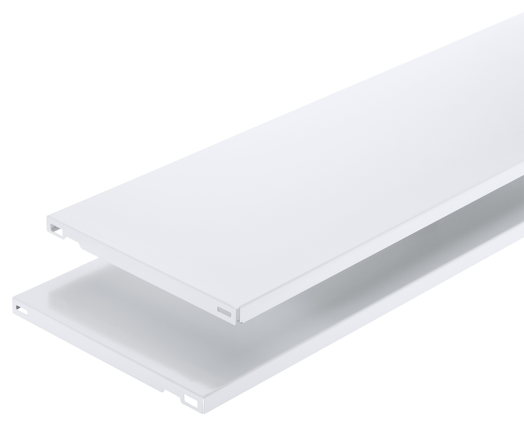 Stahlfachb. weiss 80x25 2 Stk.