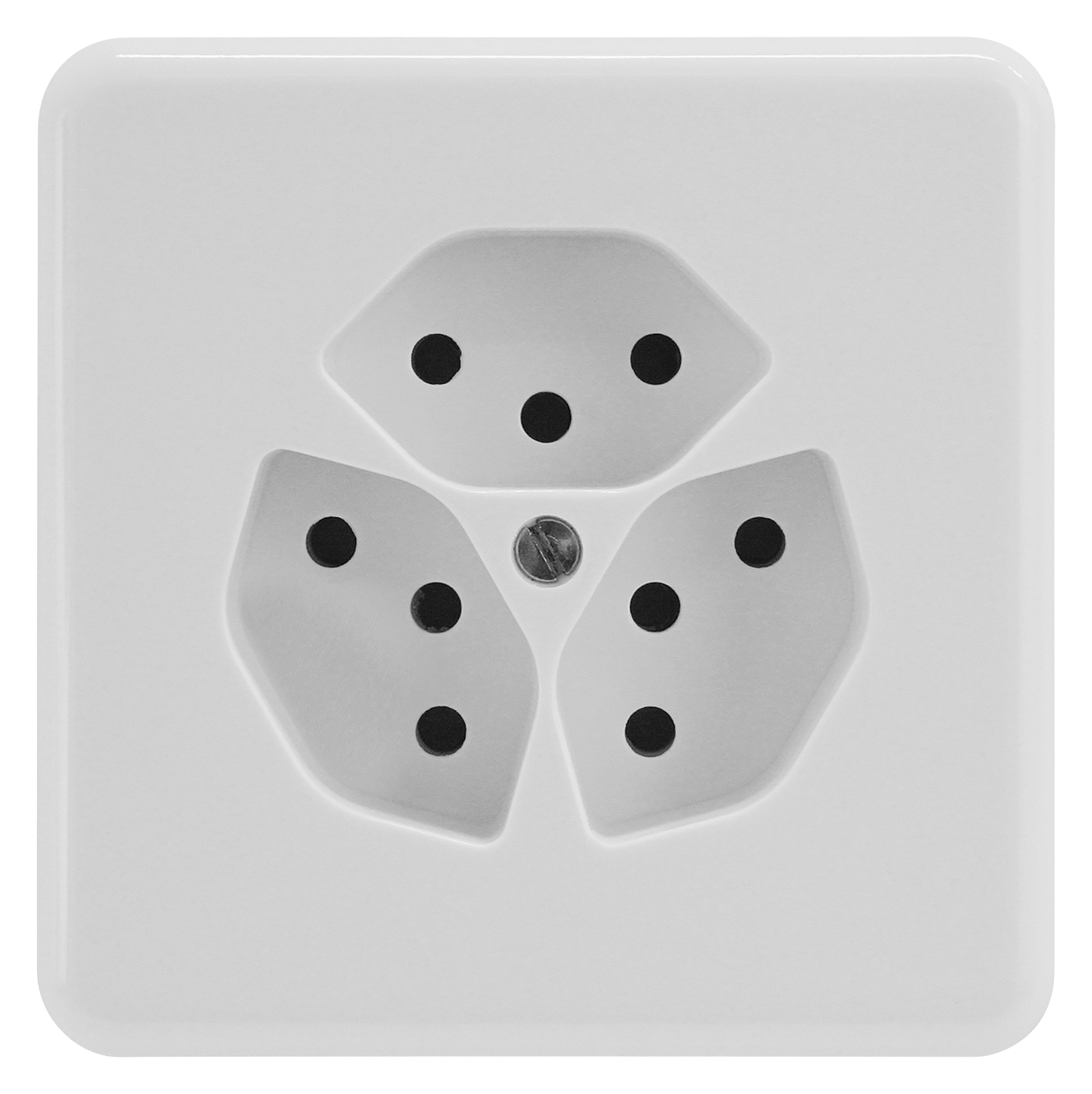 Steckdose 3x13 UP SK ws