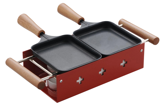 Raclettegerät Twiny Cheese rot