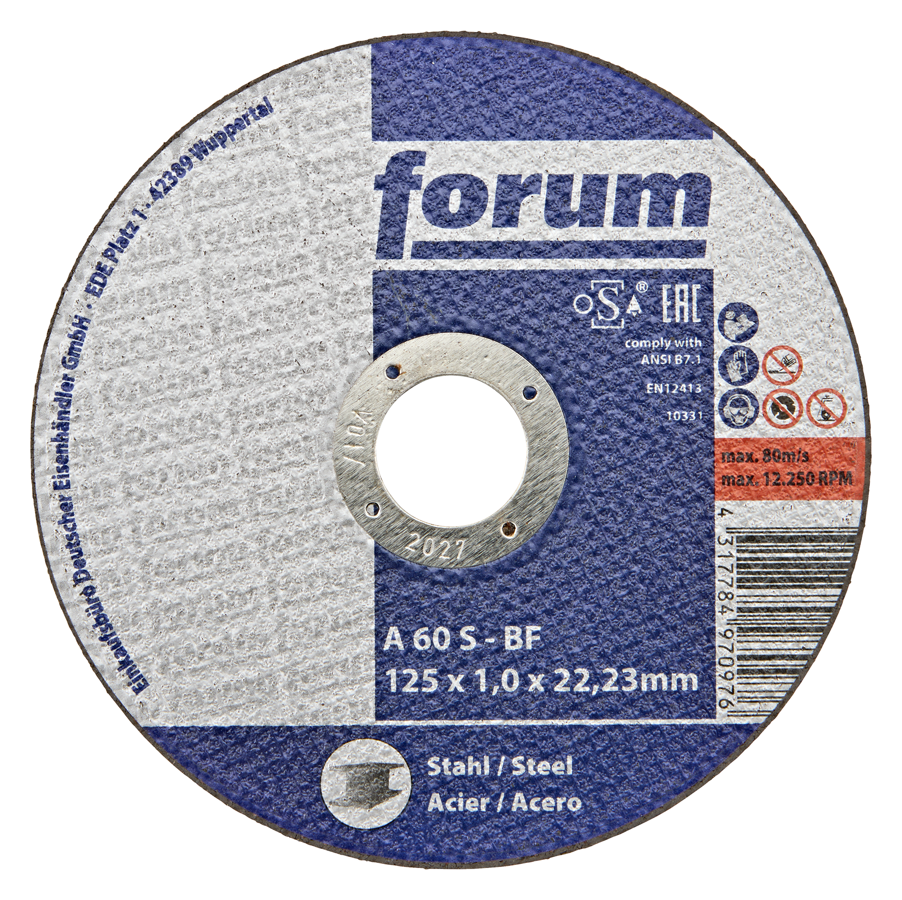 Trenns. Stahl 125x1 T41