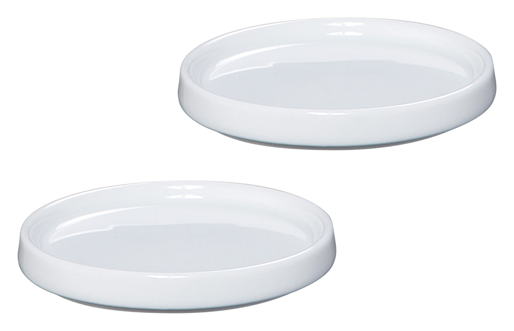 Mühlenuntersetzer 2St.  weiss