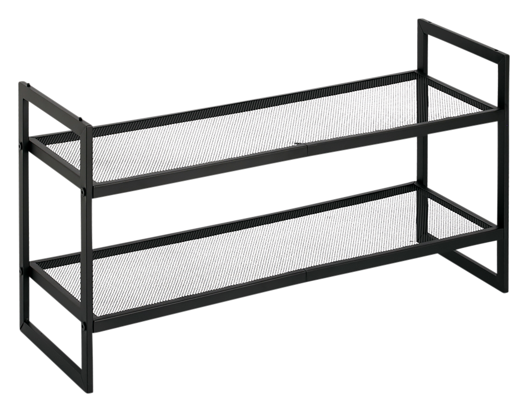 Schuhregal schwarz 70x24x36