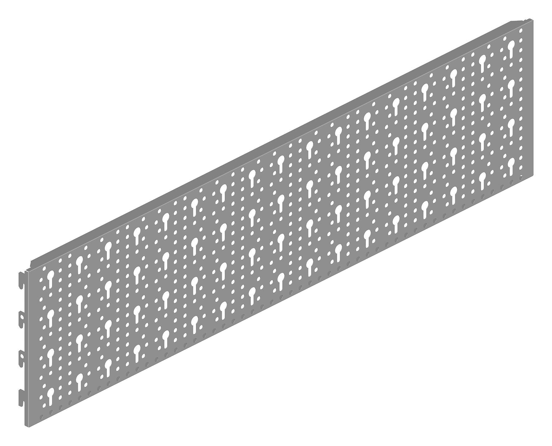 Stahllochplatte grau