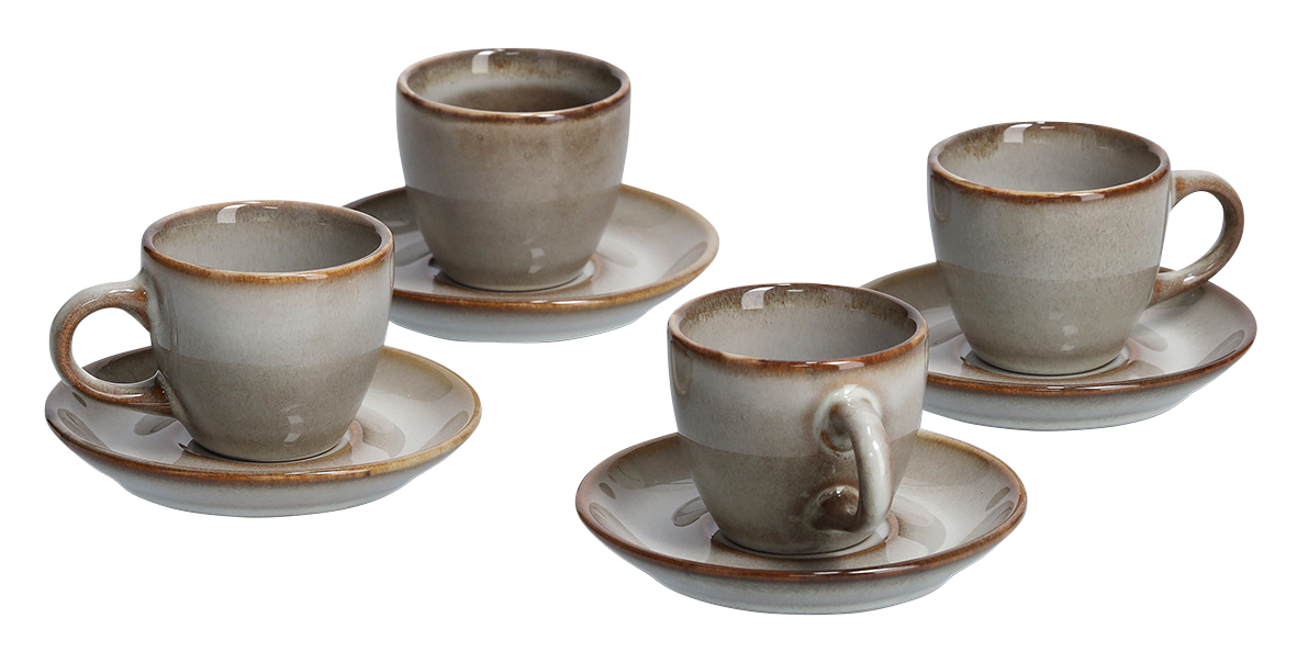 Espressot.Set Keram.beige 8tlg