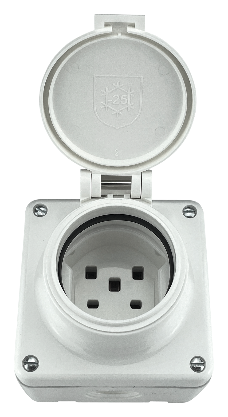 Steckdose 1x25 AP IP55 ws