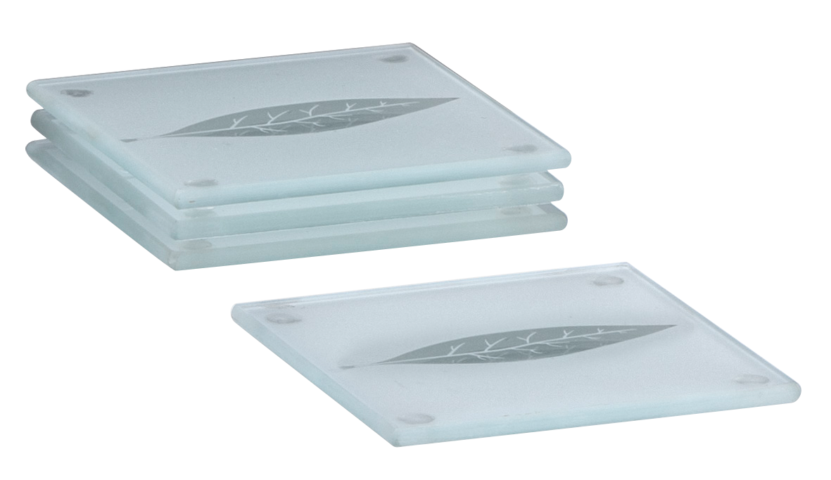 Untersatz Glas 4St. 10x10cm