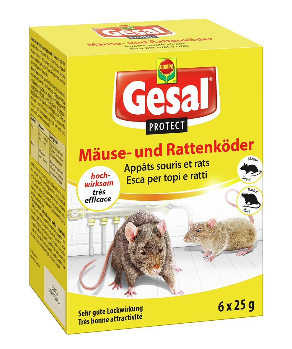 Mäuse und Rattenköder 5x25g