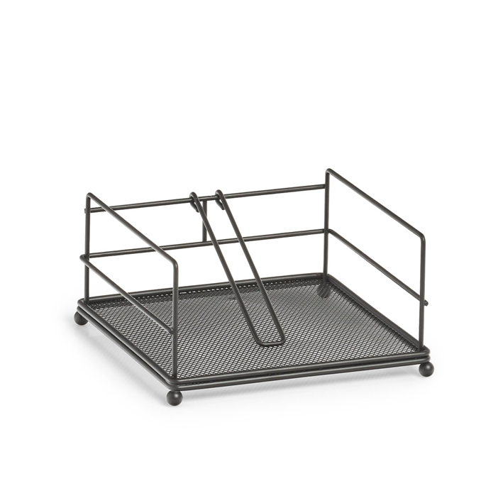 Serviettenh.schwarz 17.3x17.3