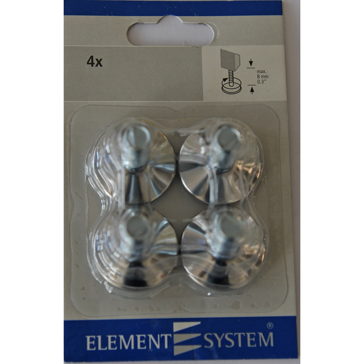 Regulierschr. chrom 4 Stück SB