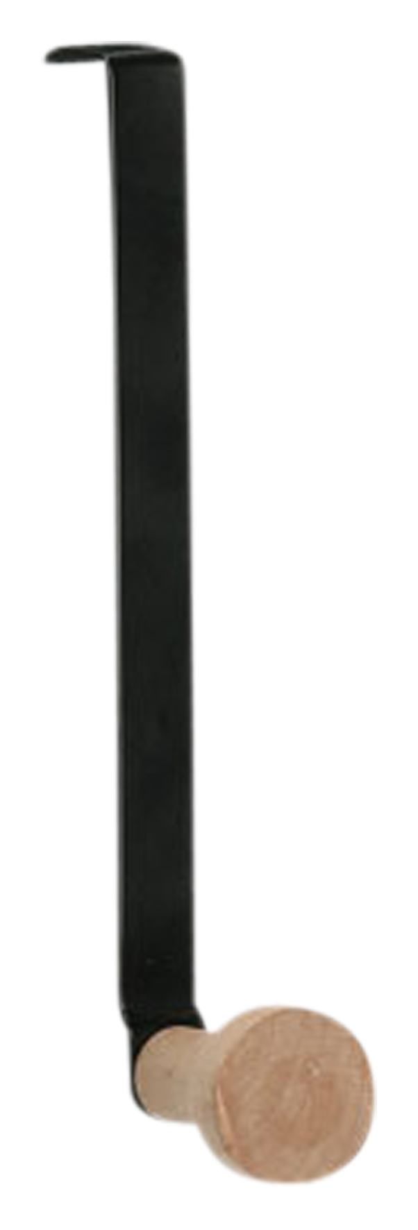 Türhaken schwarz 3x9x18 cm