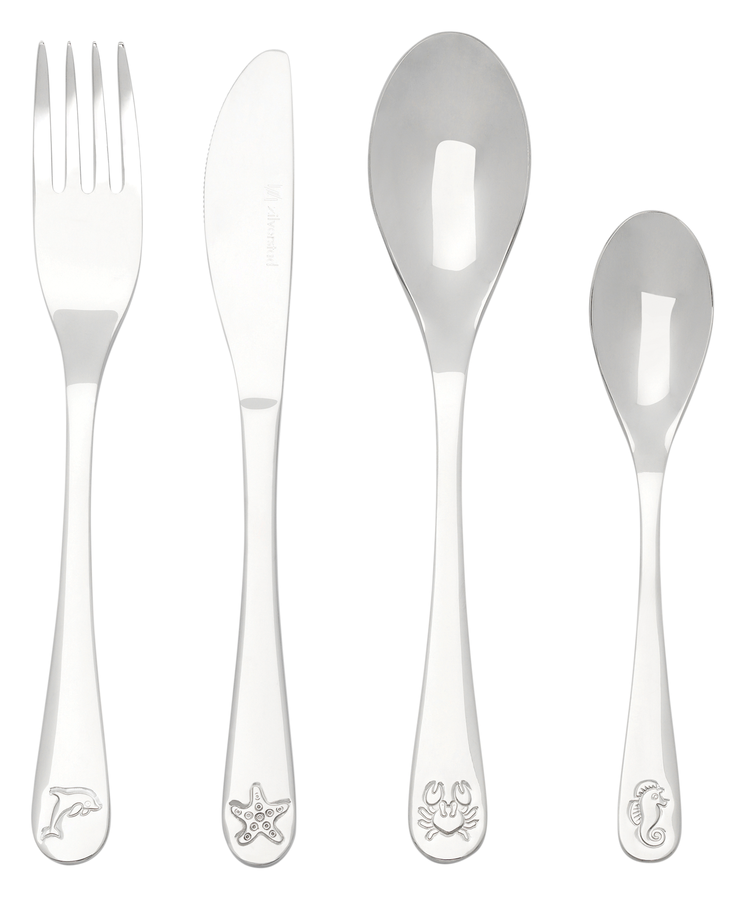 Kinderbesteck Meerestiere 4tlg