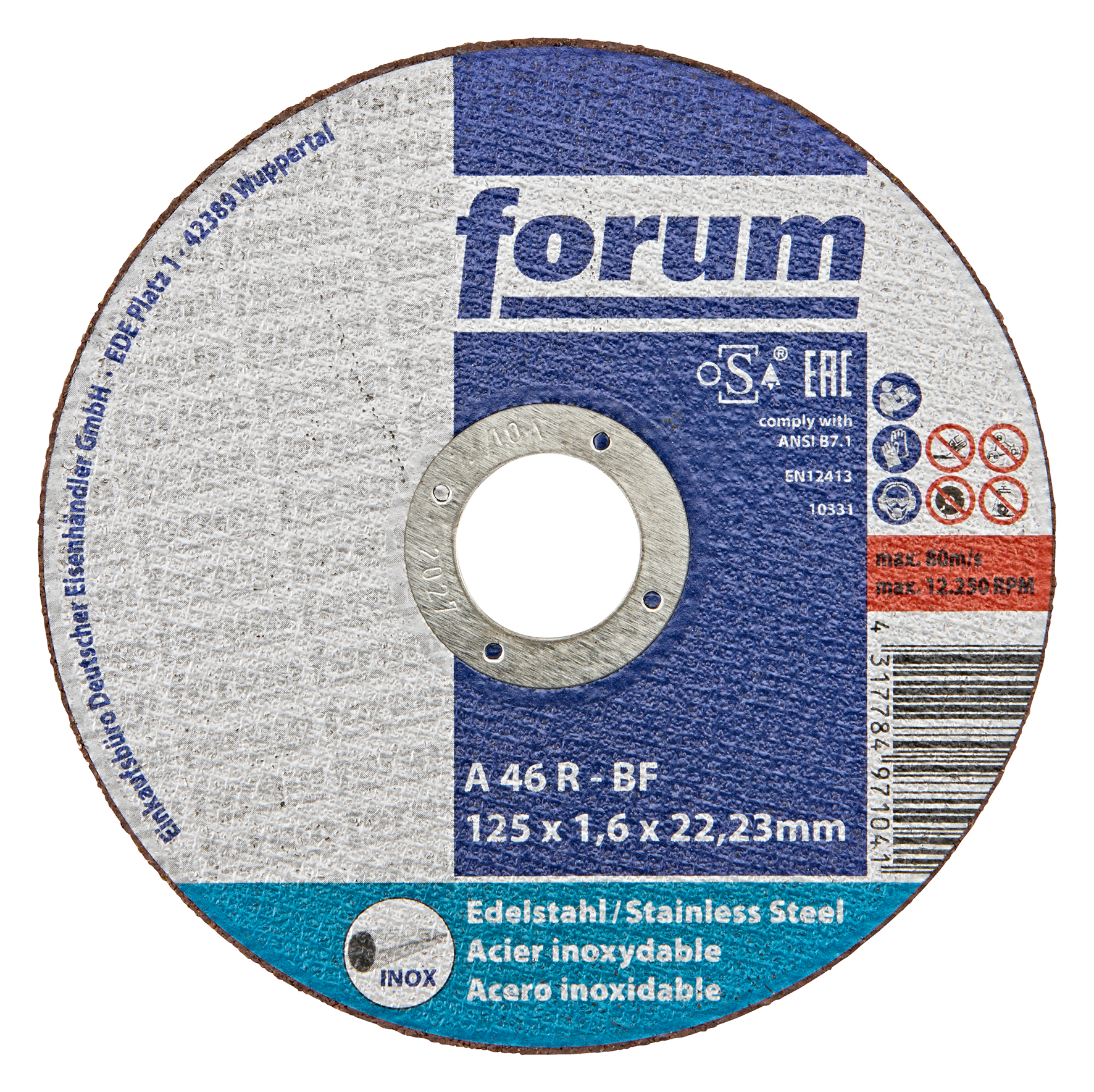 Trenns. Inox 125x1.6 T41