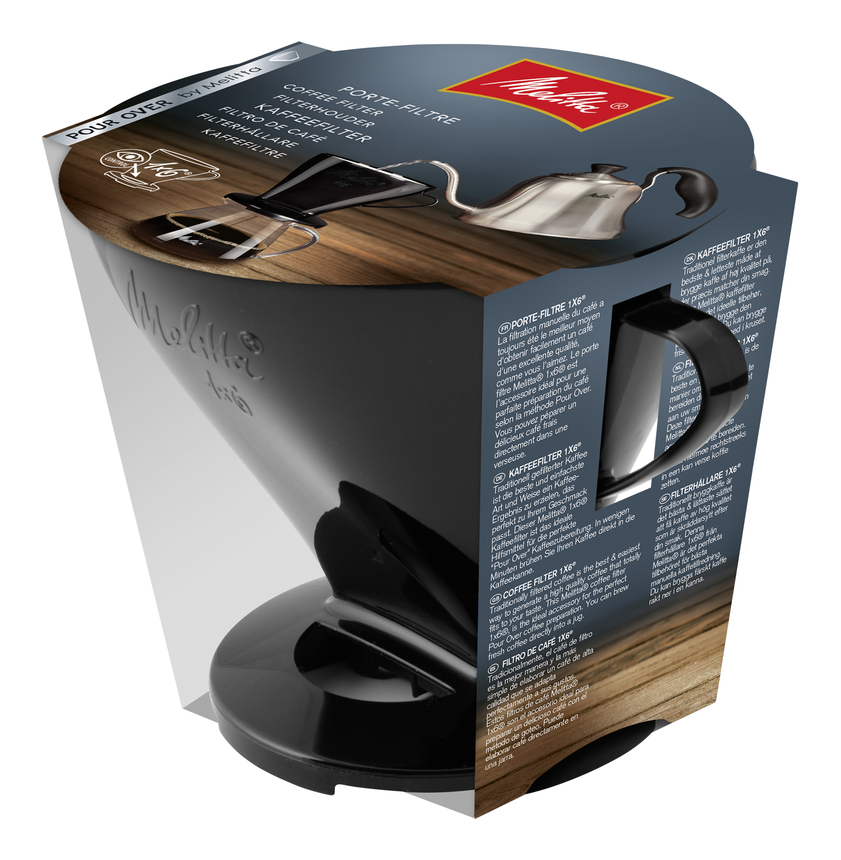 Kaffeefilter 1x6 schwarz