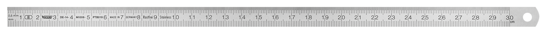 Stahlmassstab 300 mm Inox