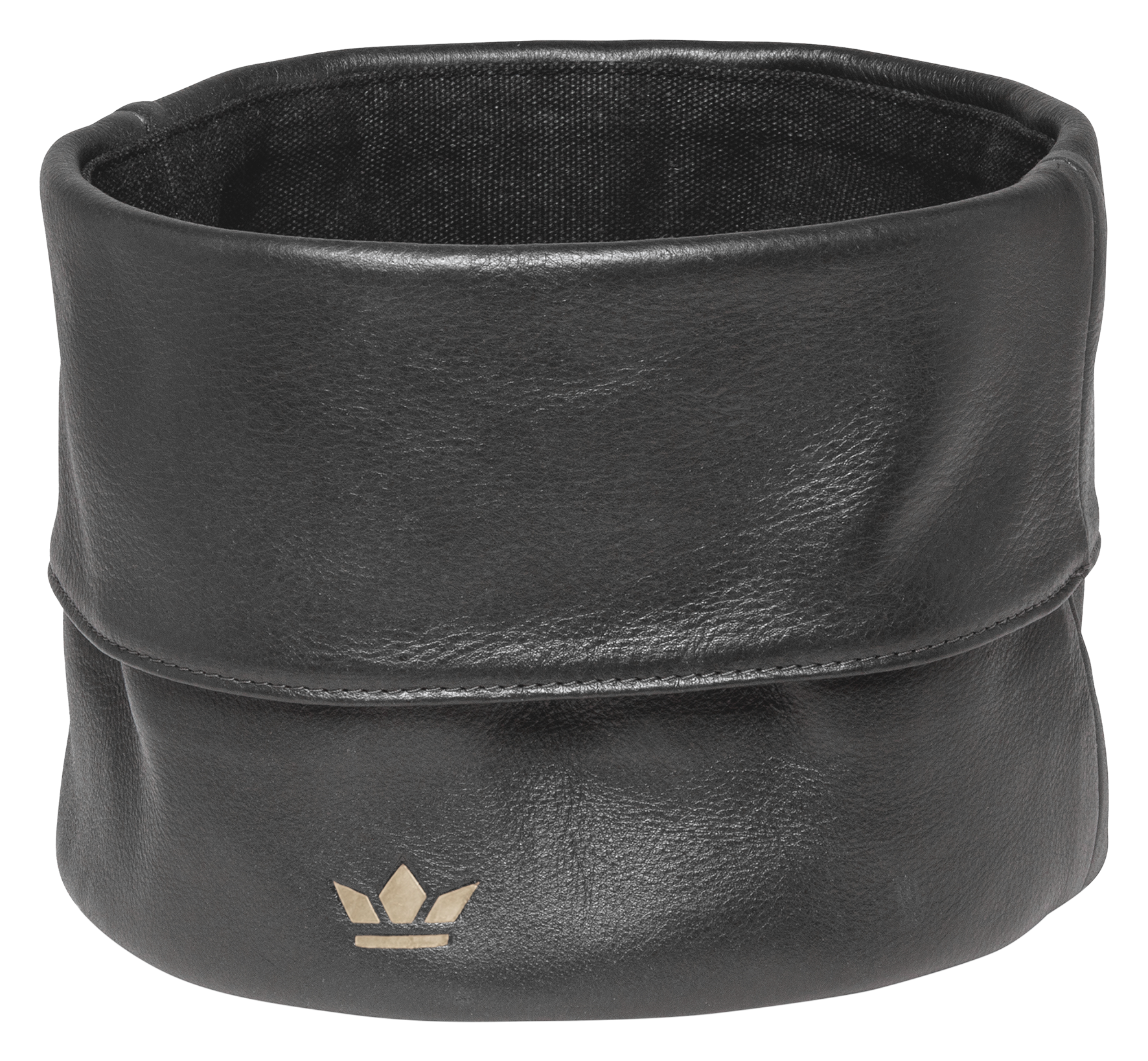 Brotkorb Leder classic black