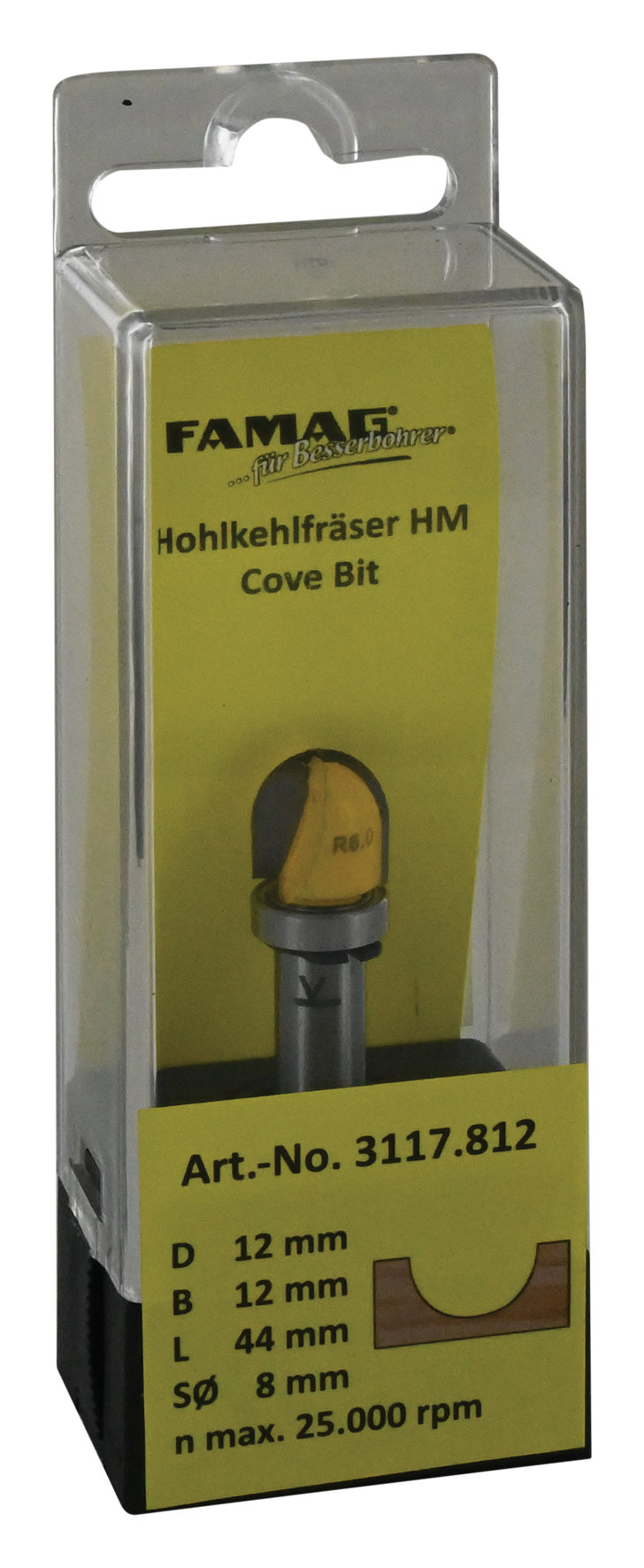 Hohlkehlf ø12 L12 S8