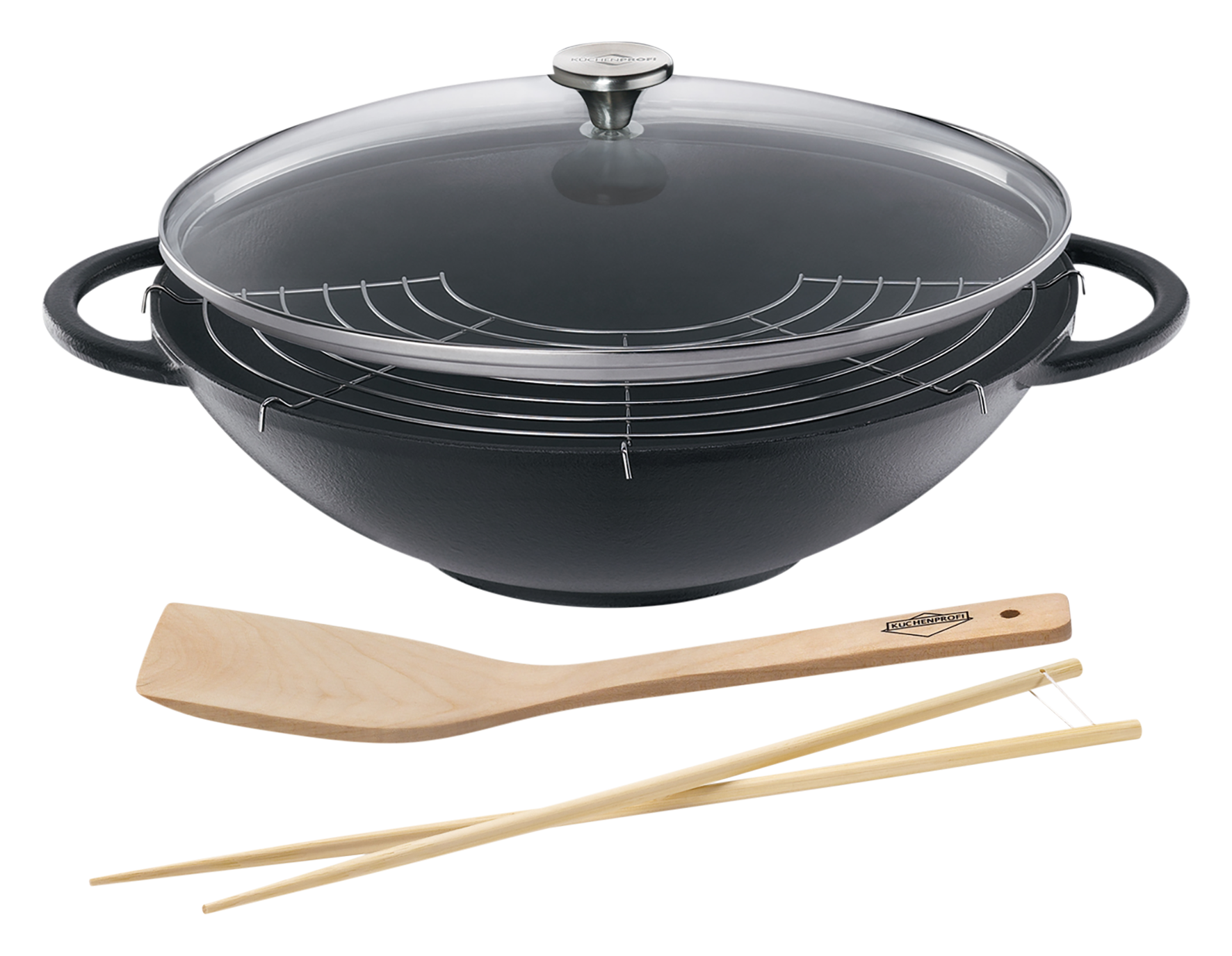 Wok-Set Guss emailliert ø36cm