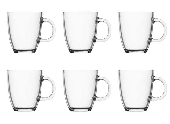 Tasse Bistro Glas 6Stück 0.35l