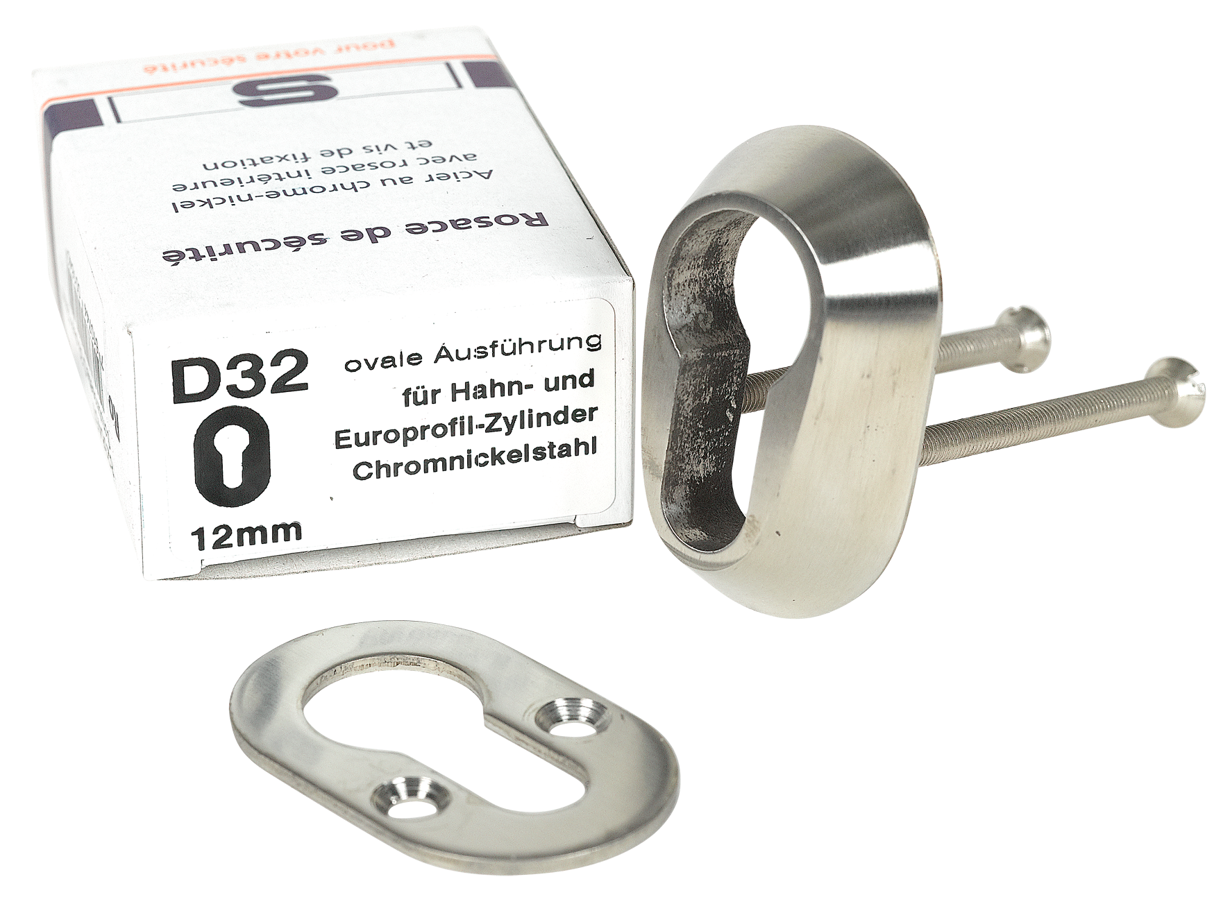 Schutzrosette D 32 oval 12 mm