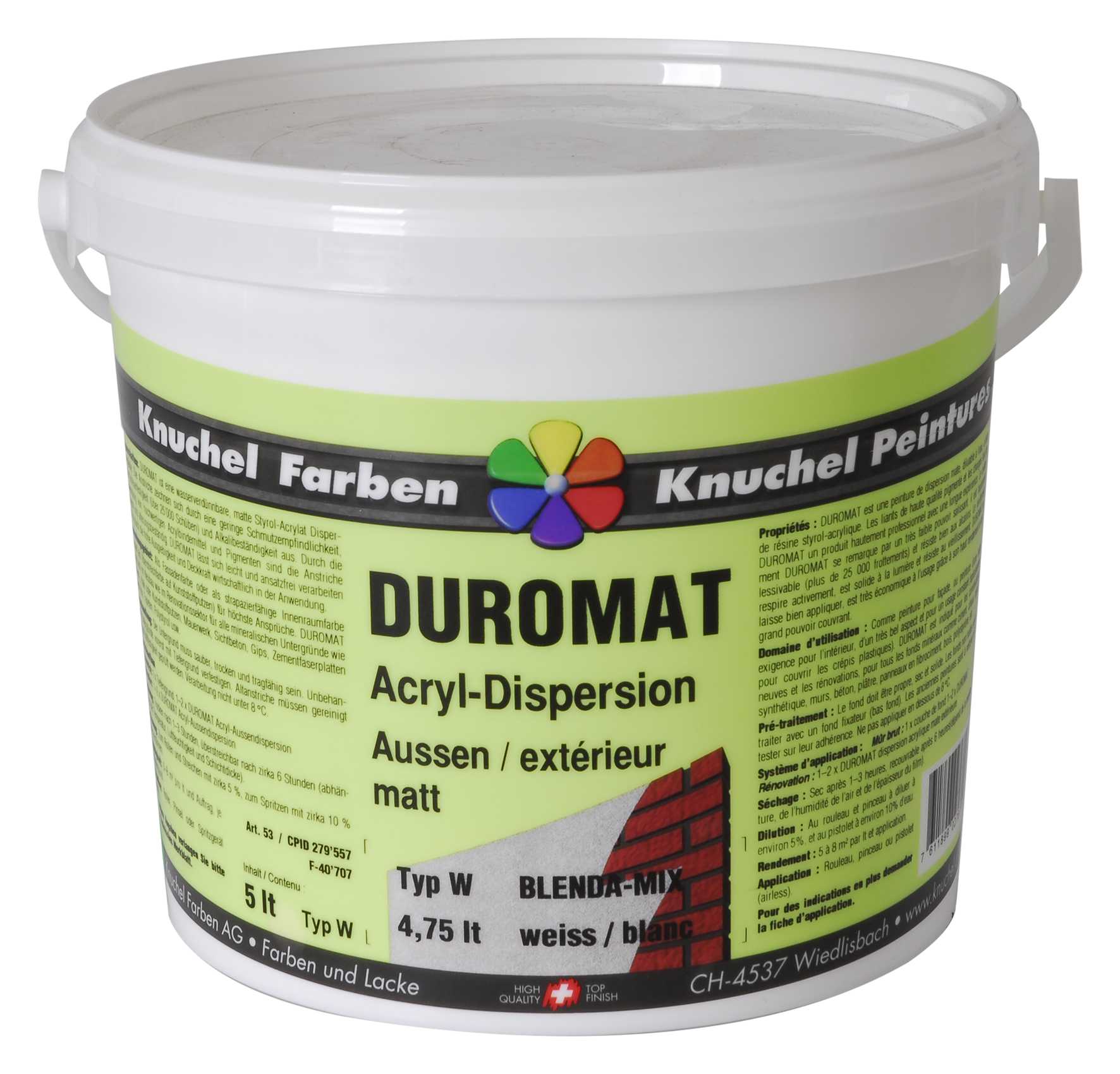 Duromat-Mix 5 l weiss