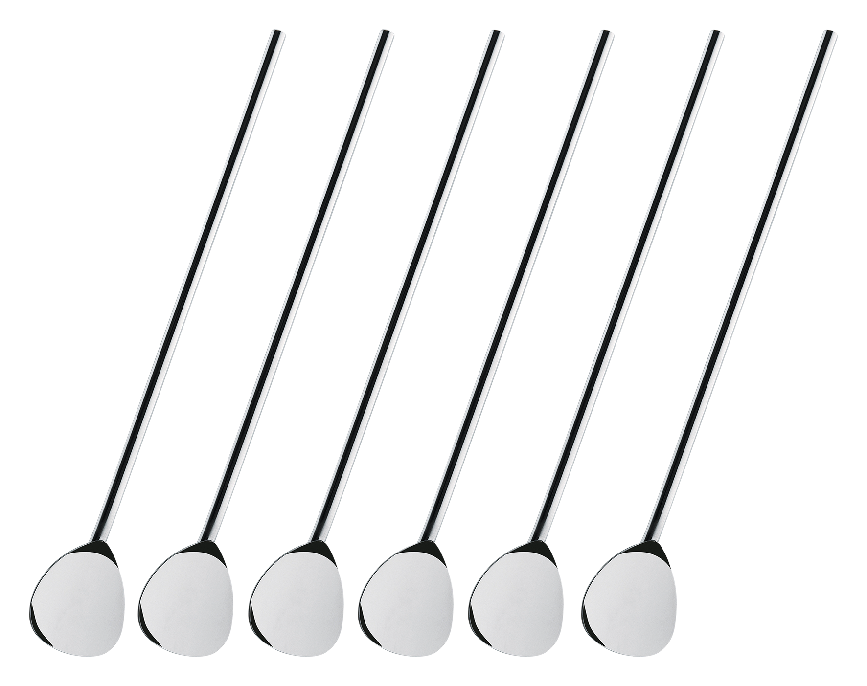 Cocktaillöffel m.Trinkhalm 6St