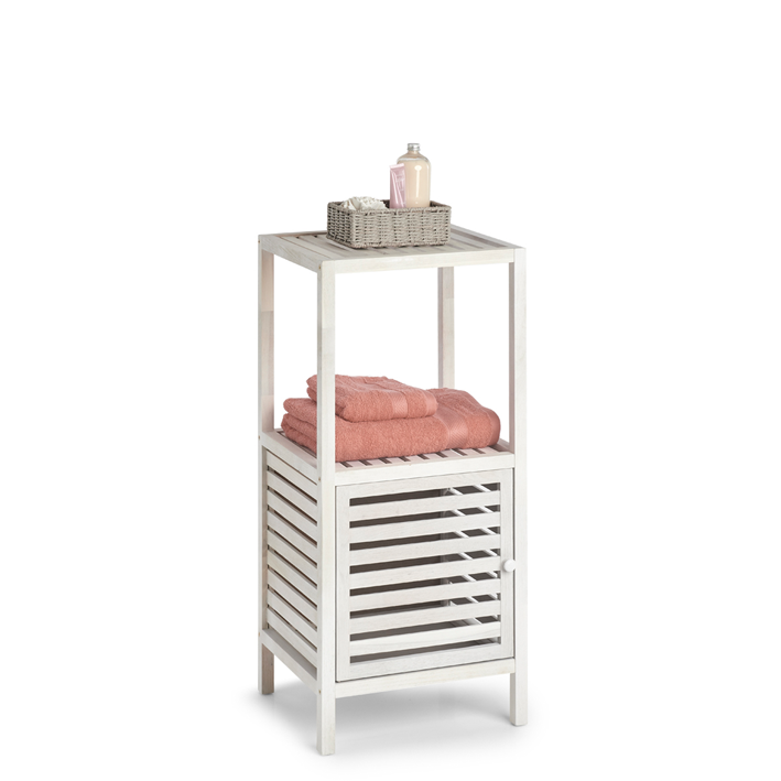 Badzimmerschrank Holz weiss