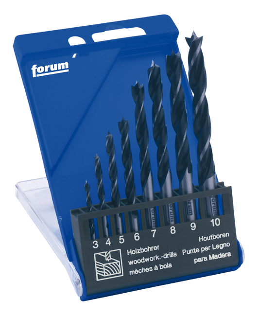Holzspiralbohrersatz 3-10 8tlg