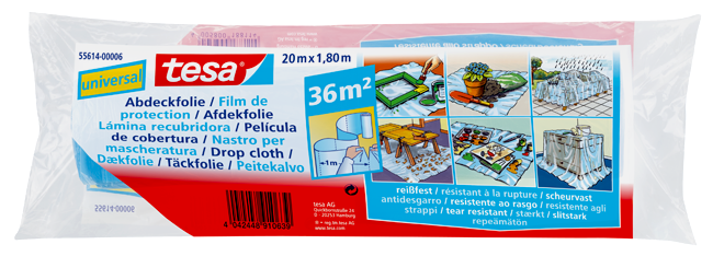 Abdeckfolie 36 m² 20x1.8 m