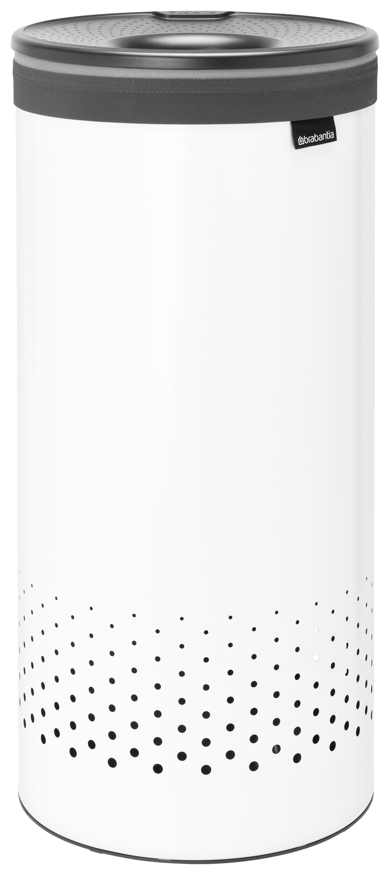 Wäschebox rund white 35l