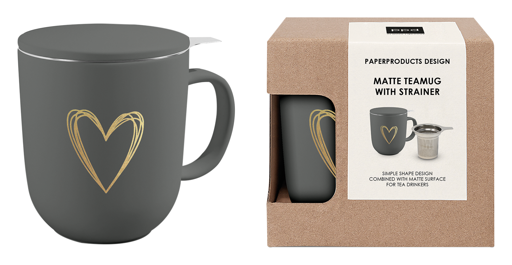 Teetasse Heart Gold anth.