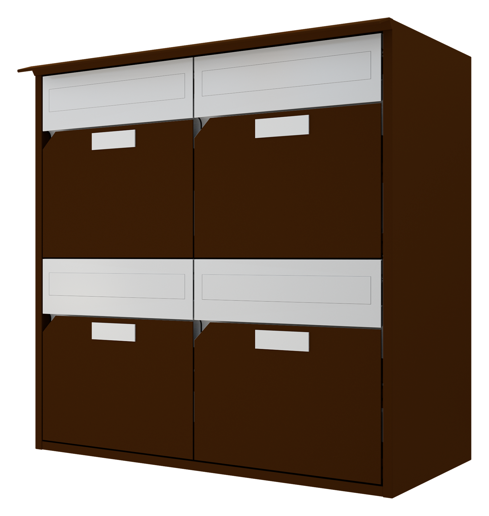 Briefkasten Alu 300 2X2,DB,FF