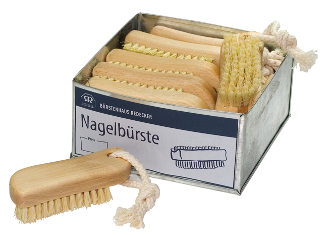 Nagelbürste Buche S-Form 12St