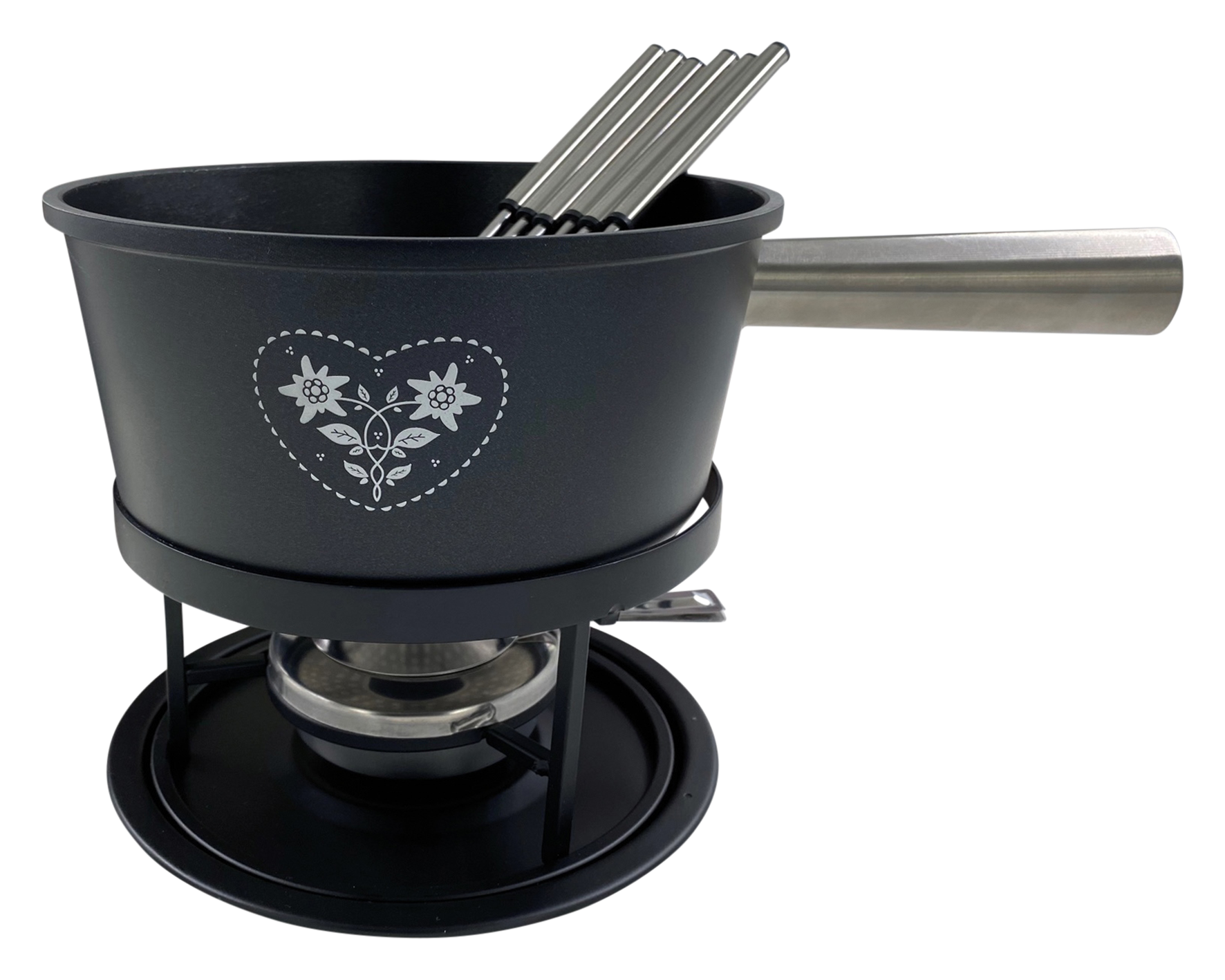 Fondue-Garnitur Coeur Folk sw