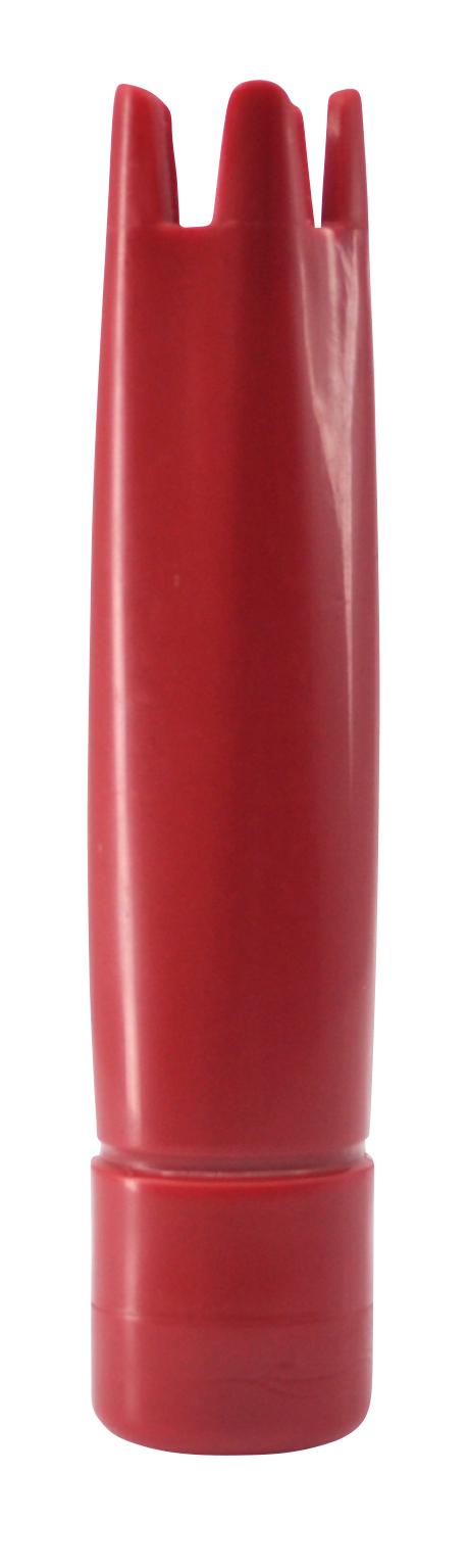 Garniertülle gezackt rot