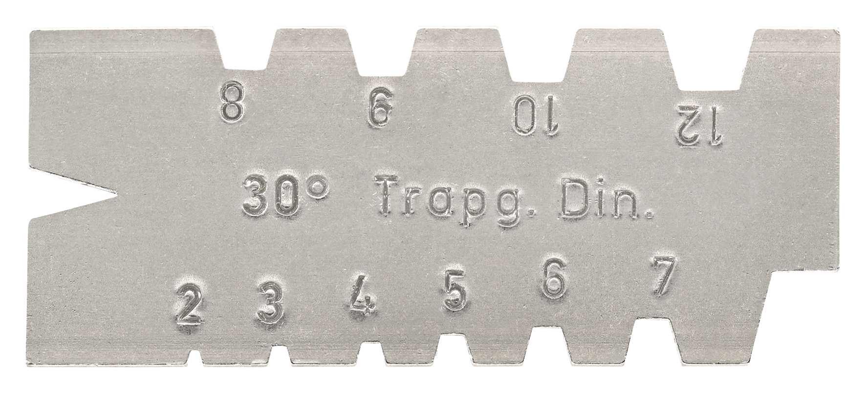 Trapezgewindestahllehre 30°