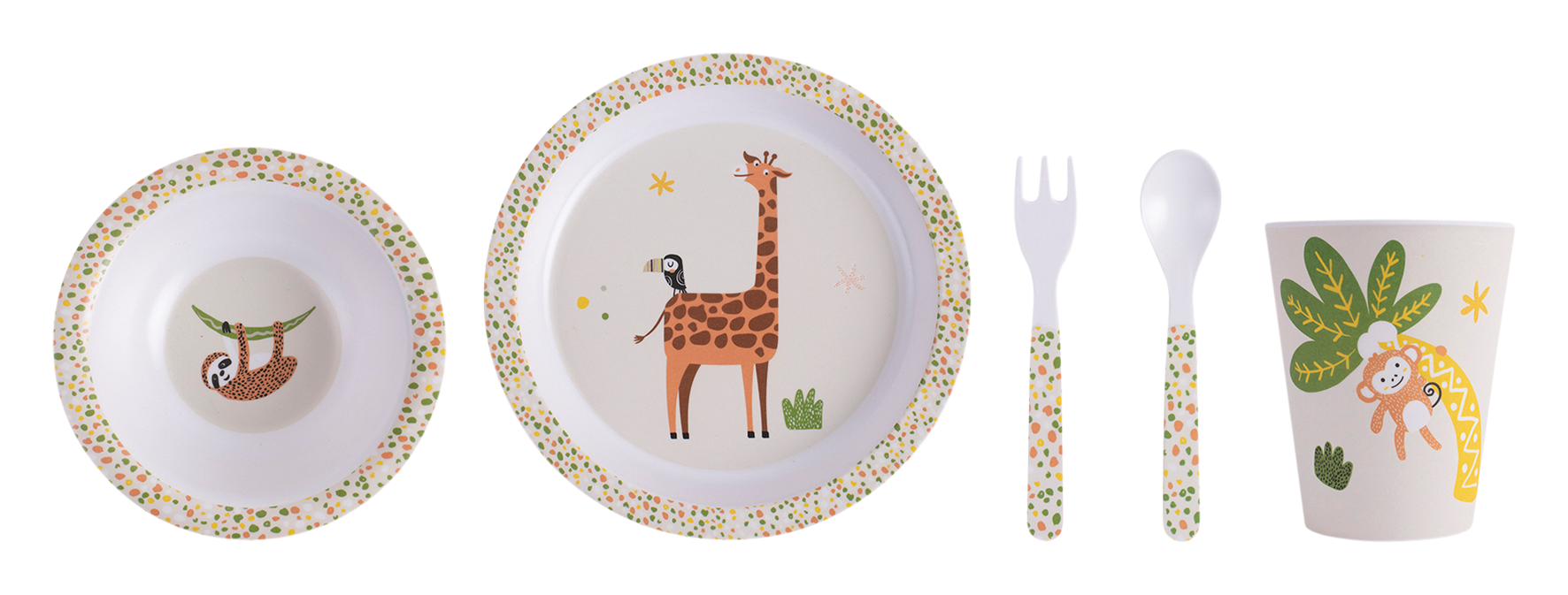 Geschirr-Set K 5-tlg. Jungle