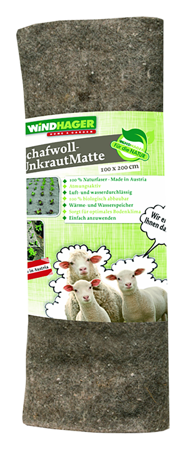 Schafwoll-Unkrautschutzmatte